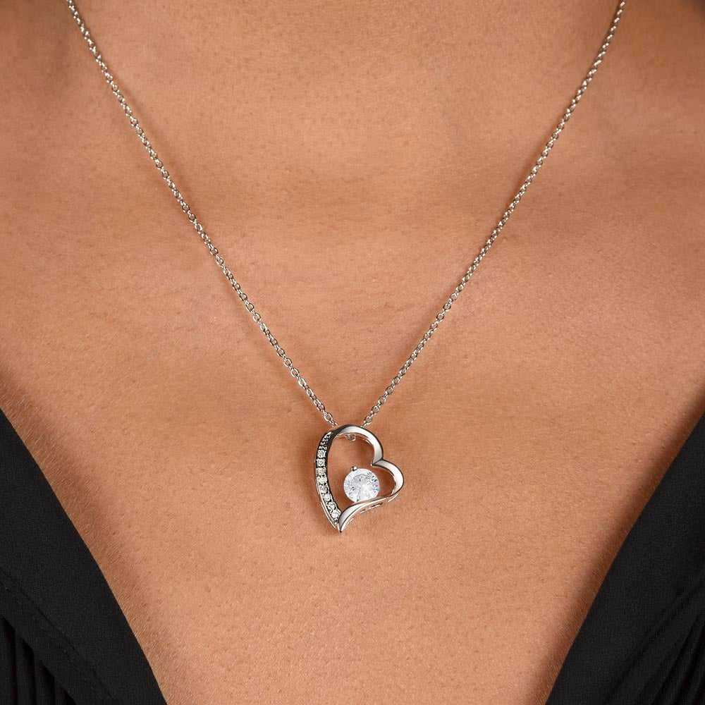 TO MY WIFE - Your Last - Forever Love Necklace (Black background)