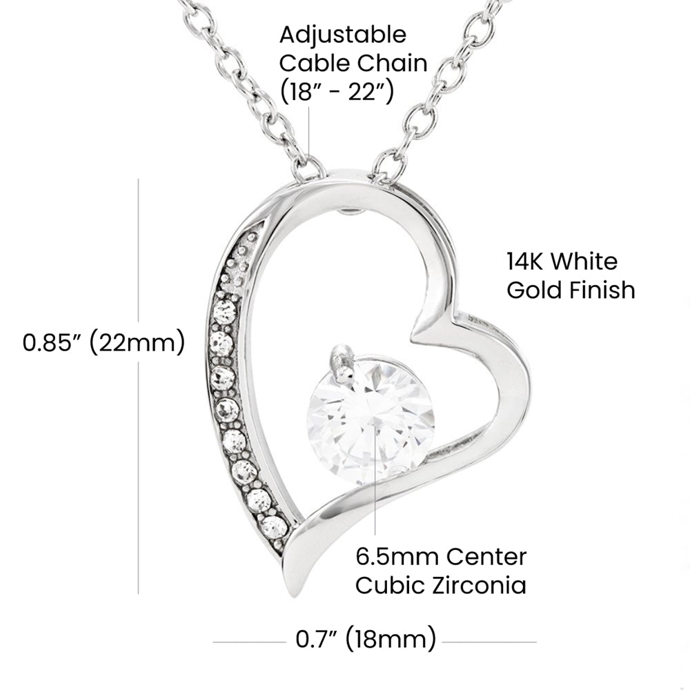 TO MY WIFE - My Other Half - Forever Love Necklace (White background)