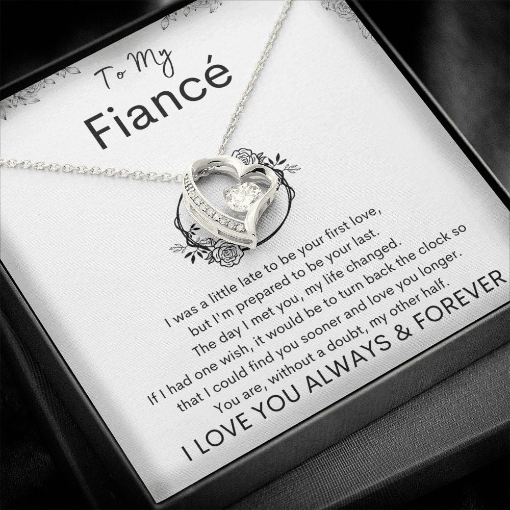 TO MY FIANCE - Your Last - Forever Love Necklace (White background)