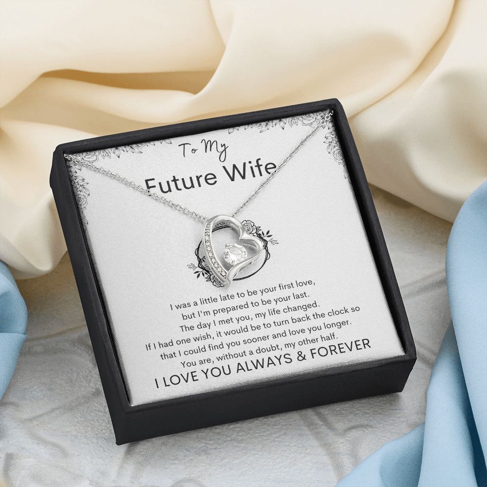 TO MY FUTURE WIFE - Your Last - Forever Love Necklace (White background)