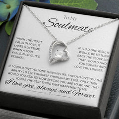 TO MY SOULMATE - One Thing - Forever Love Necklace (White background)