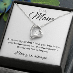 TO MY MOM - Between a Mother and Son - Forever Love Necklace (White background)