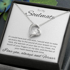 TO MY SOULMATE - Always and Forever - Forever Love Necklace (White background)