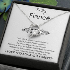 TO MY FIANCE - My Other Half - Forever Love Necklace (White background)