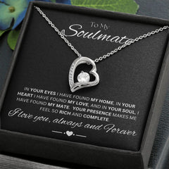 TO MY SOULMATE - My Home - Forever Love Necklace (Black background)