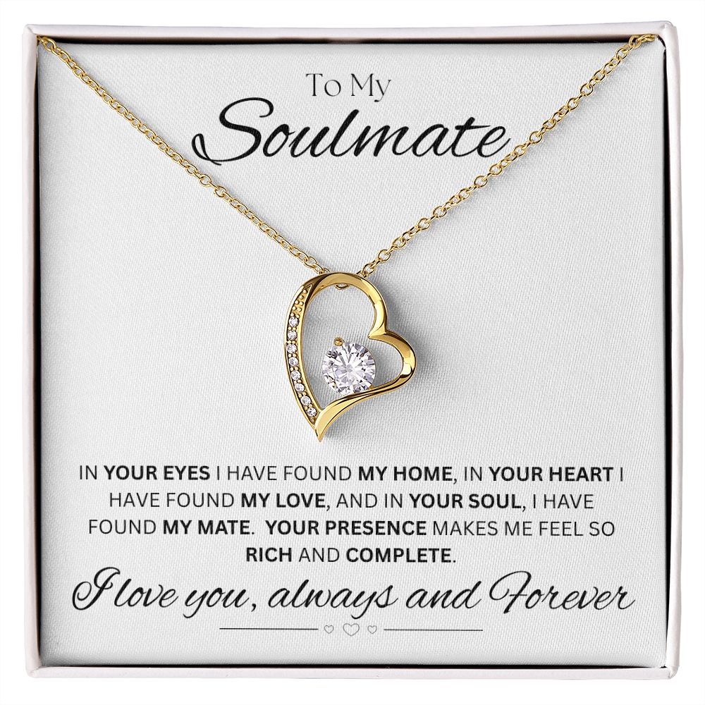 TO MY SOULMATE - My Home - Forever Love Necklace (White background)