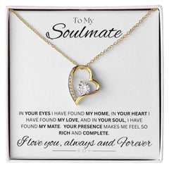 TO MY SOULMATE - My Home - Forever Love Necklace (White background)