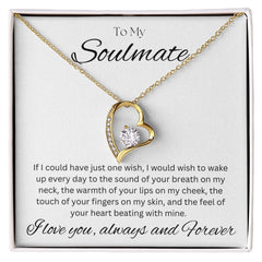TO MY SOULMATE - Always and Forever - Forever Love Necklace (White background)