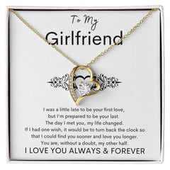 TO MY GIRLFRIEND - My Other Half - Forever Love Necklace (White background)