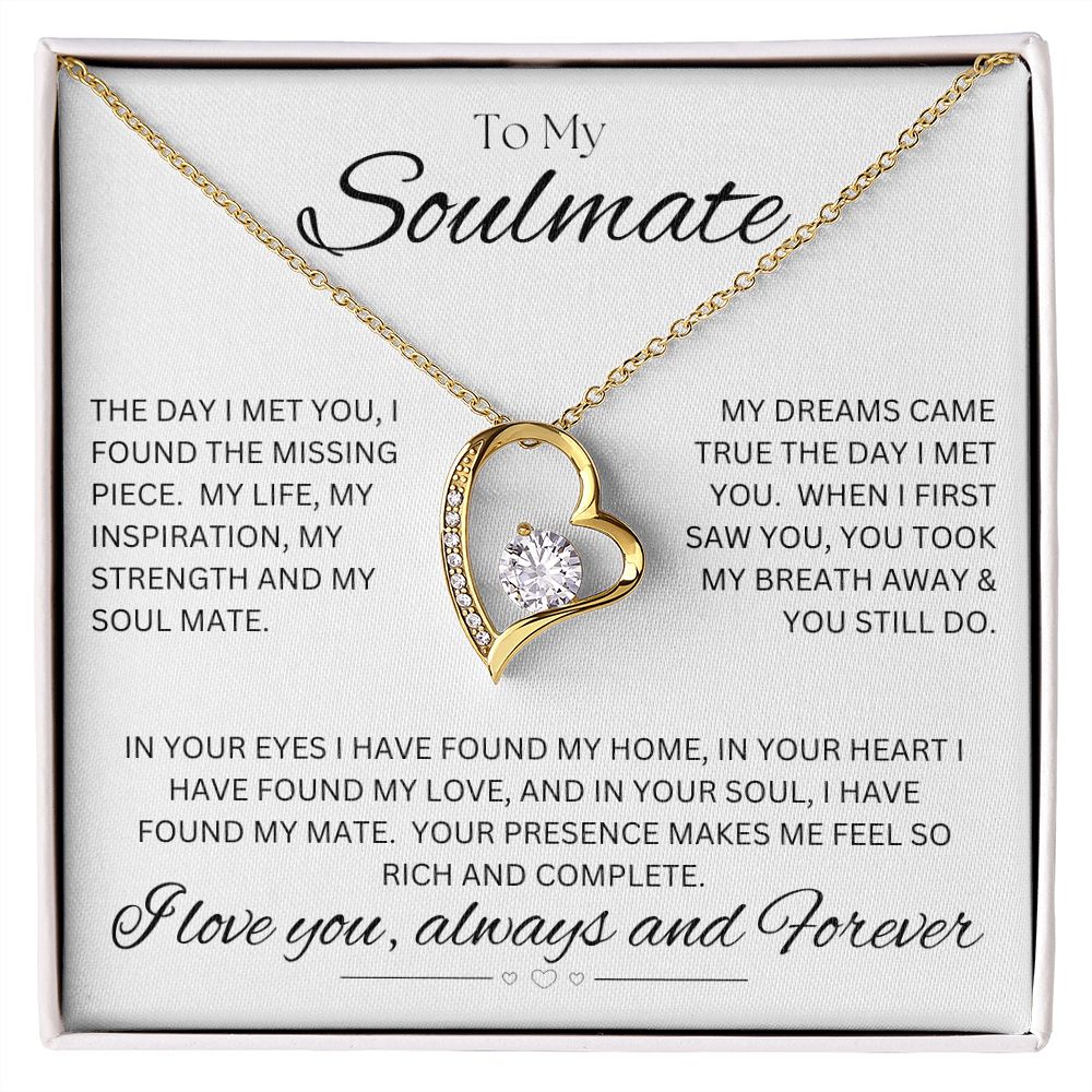TO MY SOULMATE - Rich and Complete - Forever Love Necklace (White background)
