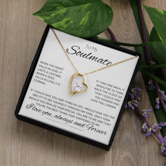 TO MY SOULMATE - One Thing - Forever Love Necklace (White background)
